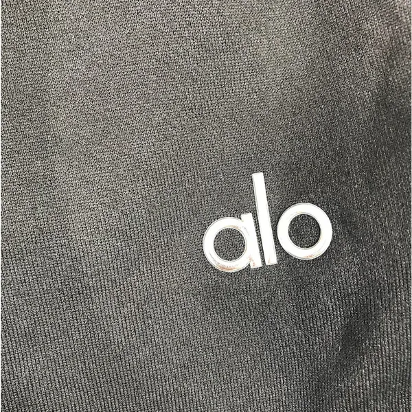 ALO Yoga Accolade Straight Leg Sweatpant Sz XL Black Fleece Inside Unisex Lounge - Image 5