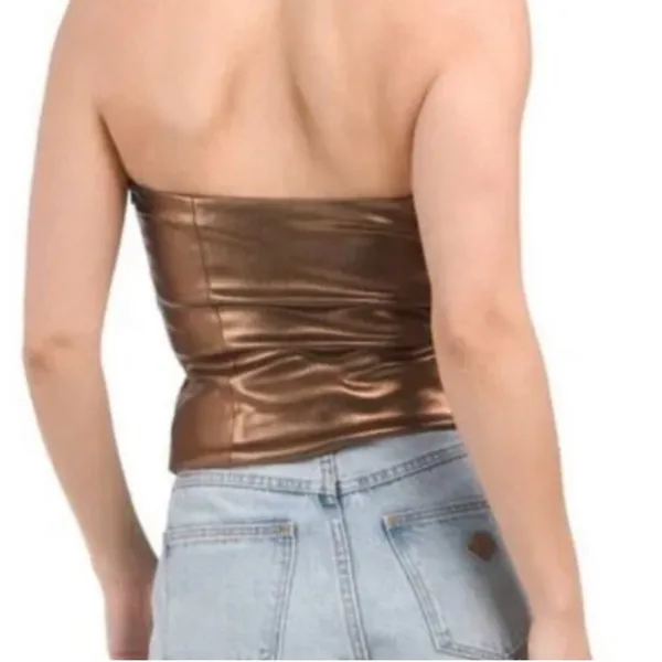 Zara‎ metallic top - Image 2