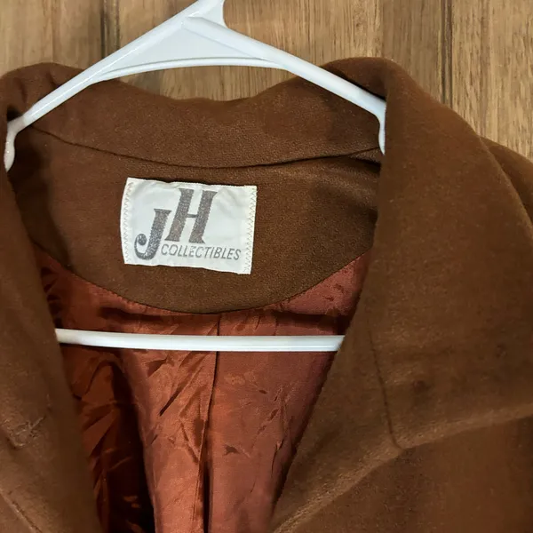 Vintage J.H. Collectibles Cropped brown Dress Jacket wool Size M - Image 3