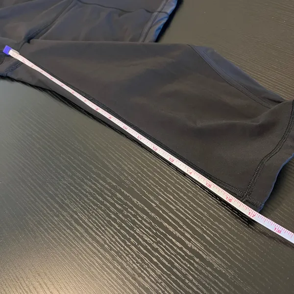 Lululemon‎ Black Squad Goals High Rise Cropped Leggings Training Yoga 10 - Image 10