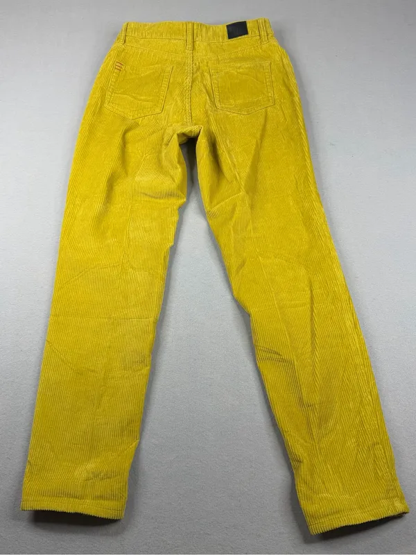 BDG Urban Outfitters Corduroy Mom Pants Womens 26 Mustard Yellow High Rise Y2K - Image 3