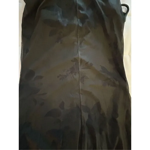 NEW Green Formal Semi Formal Backless Sheer Maxi Dress S - Image 4