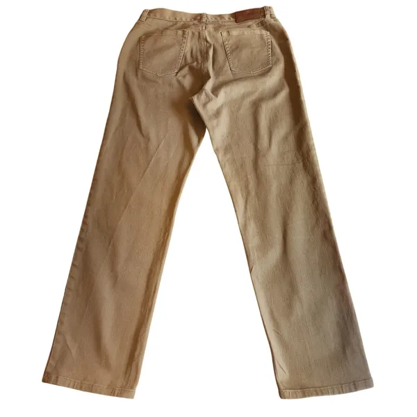 Lauren Ralph‎ Lauren Womens Straight Leg Pants Tan Khaki Stretch 12 - Image 6