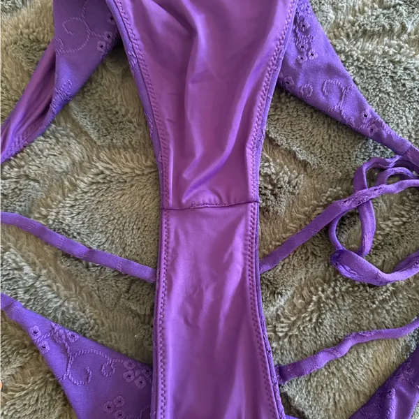 Blackbough purple eyelet bikini - Image 7