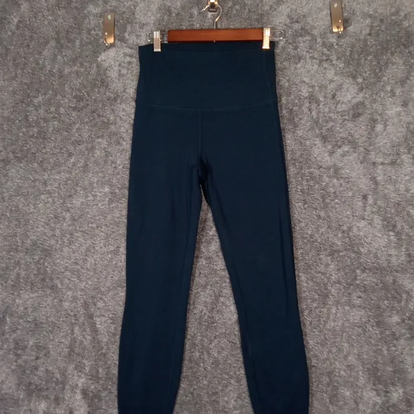 Lululemon Power Thru High Rise Tight 28" True Blue Color Leggings Size 6 - Image 5