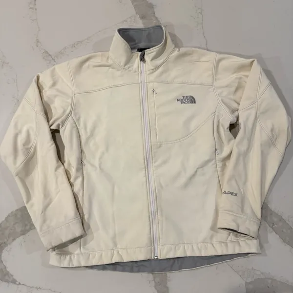 The North Face Apex Bionic Jacket Women’s Large White Dune Windproof Softshell - Image 2