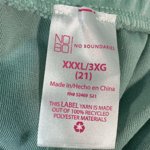 No Boundaries Juniors Velour Hoodie & Pants Set Green Casual Outfit XXL - Image 10
