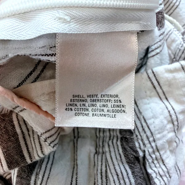 Anthropologie Chiara Corseted Wide Leg Pants Brown Motif Size 0 Linen Cotton - Image 10
