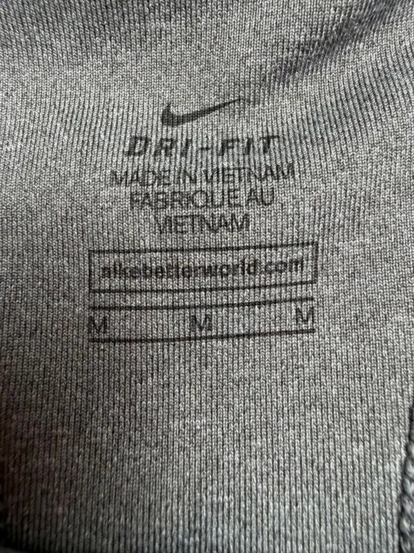 Nike Women's Gray Center Swoosh Racerback Dri-Fit Sports Bra Size M - Image 2