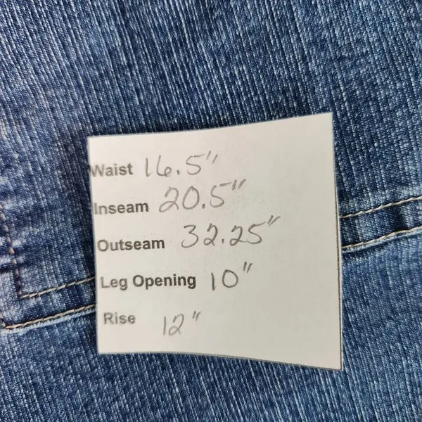 Erika Vintage Cropped Wide Leg Capri Jeans Size 12 Vintage Mom Jeans - Image 8
