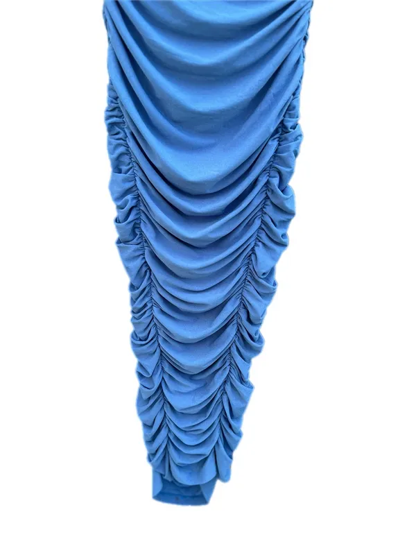 Hello Molly Strapless ALL THE CURVES MIDI DRESS In Blue - Image 10