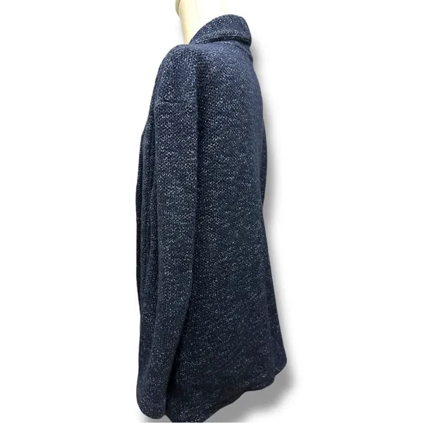 294 ZARA | EUC Turkey Women’s Blue Open Front Knit Cardigan Sweater (size M) - Image 4
