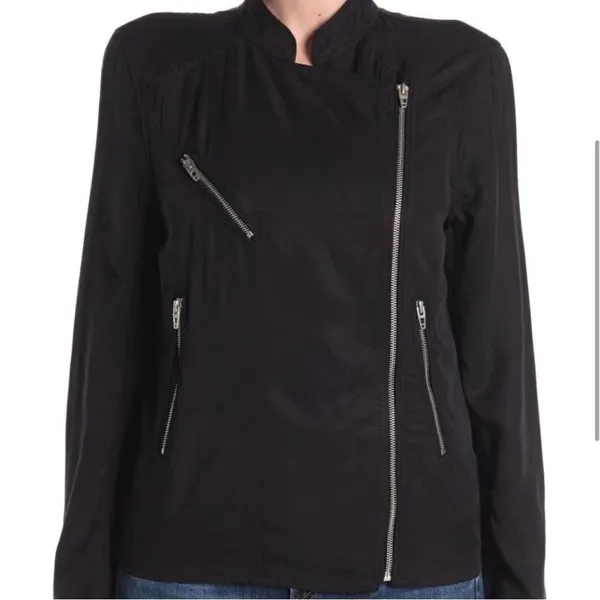 Blank NYC Double Zipper Black Moto Jacket Women's XS - Image 5