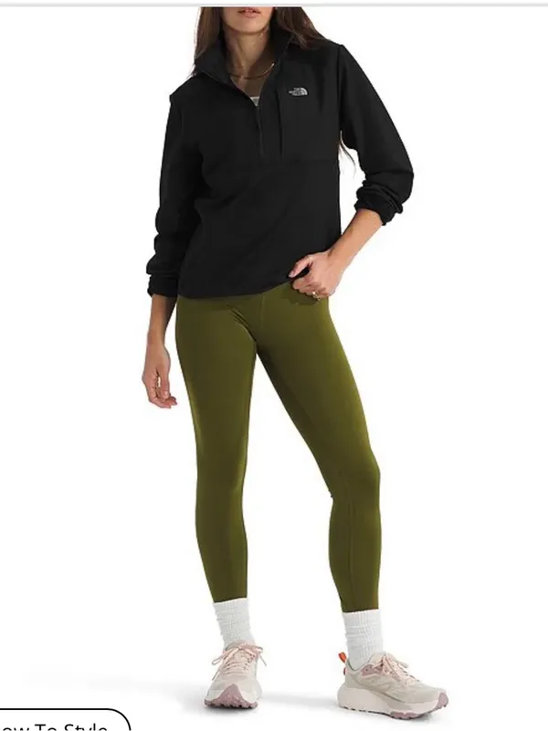 The North Face TNF Performance Fleece Quarter Zip Jacket Small Black Outdoor - Image 4