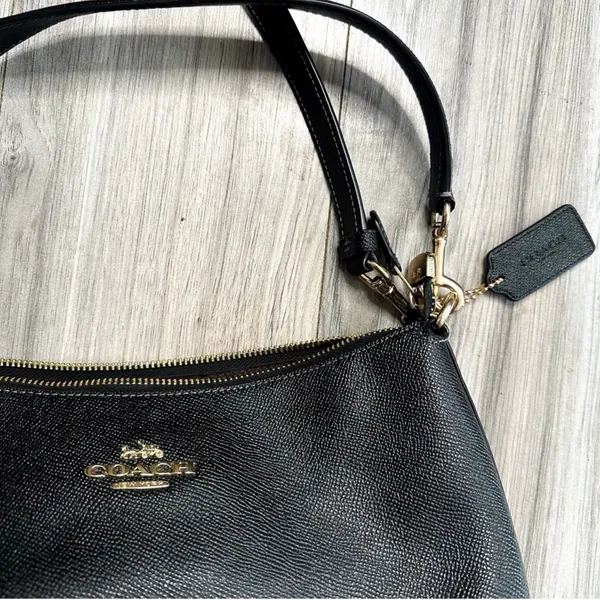 Coach Black Leather Clara Bag - Image 3