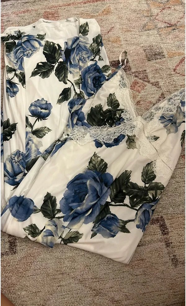 flowery dress with lace top - Image 2