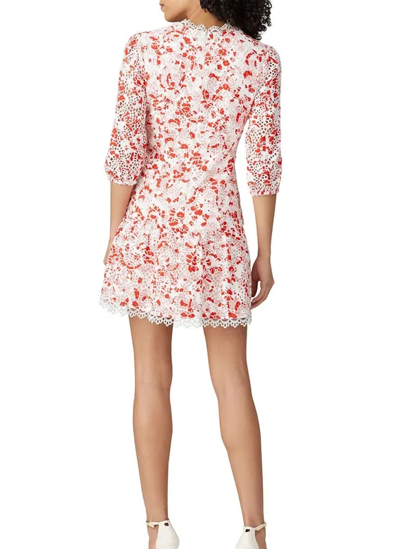 La Maison Talulah Dance And Romance Mini Dress Floral Lace - Image 2