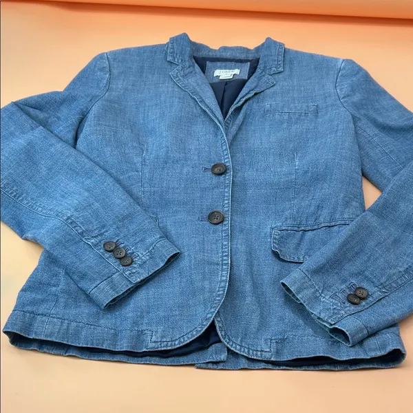 J. Crew Indigo Denim Jacket - Image 3