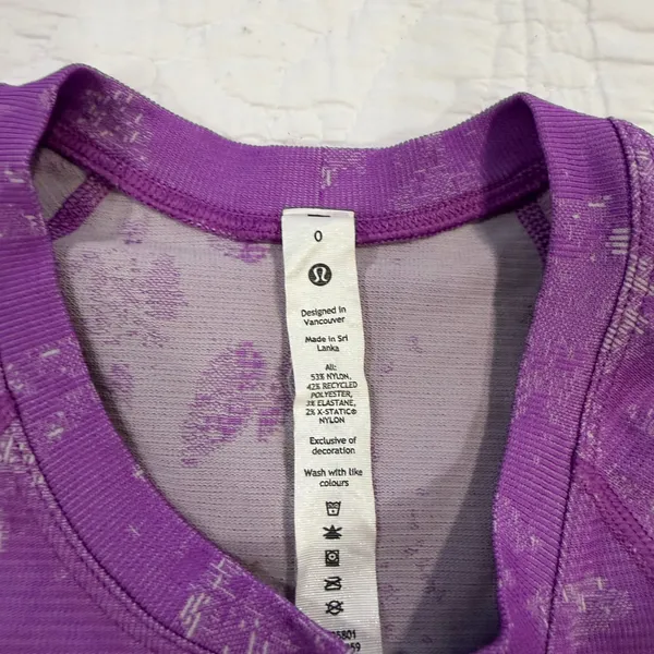 Lululemon Swiftly Purple Tee - Image 3