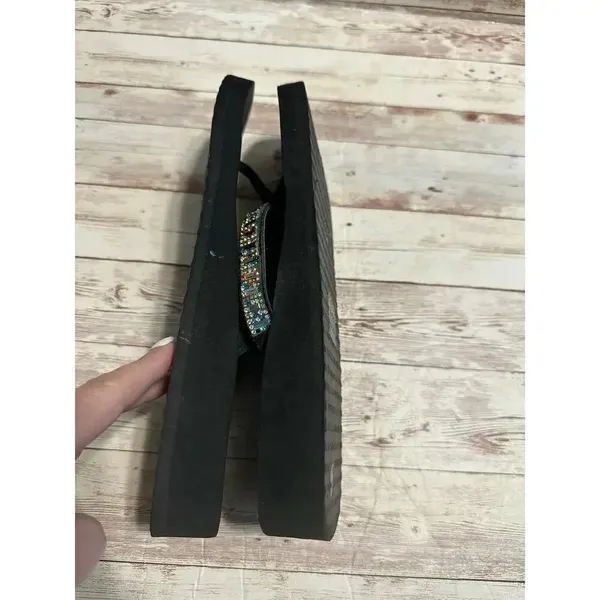 Yellowbox Flip Flops Size 9.5 Blingy Rhinestone Sandals - Image 9
