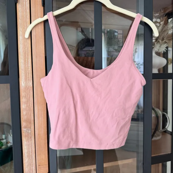 Lululemon Align Tank Top sports bra cropped Pink Blossom dusty rose - Image 2