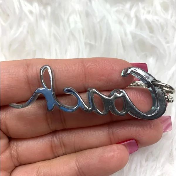 2.5" COACH Poppy Script Fob Bag Charm Hang tag Hangtag - Image 2