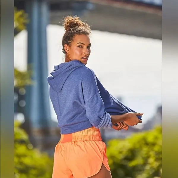Free People FP Movement The Way Home Shorts Orange/Burning Up Size Small - Image 5
