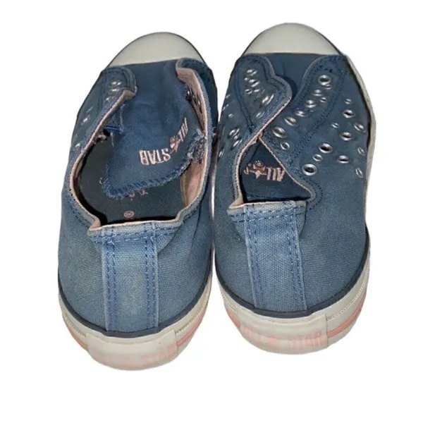 Converse Studded Blue Unisex Sneakers(Size 6 Men's,8 Women's) - Image 4