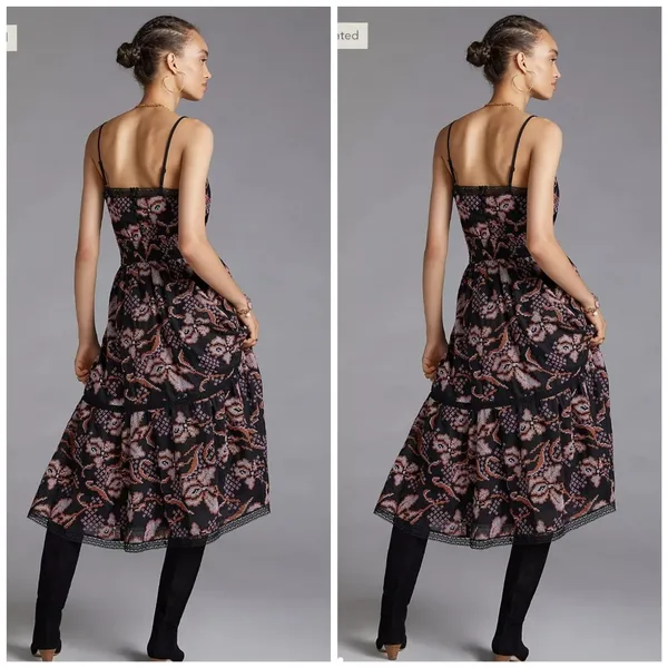 Anthropologie Embroidered Maxi Dress - Image 4