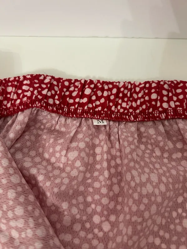 Red/white SHEIN skirt Red Size M - Image 3