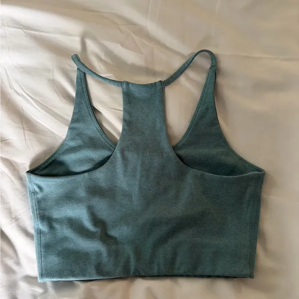 Girlfriend Collective Dusty Teal Workout Set - Image 3