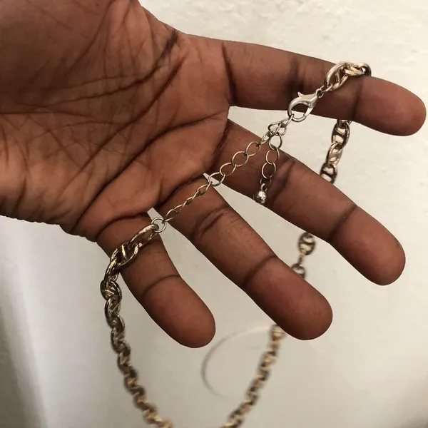 Vintage 1990s classy simple gold chain link necklace - Image 4