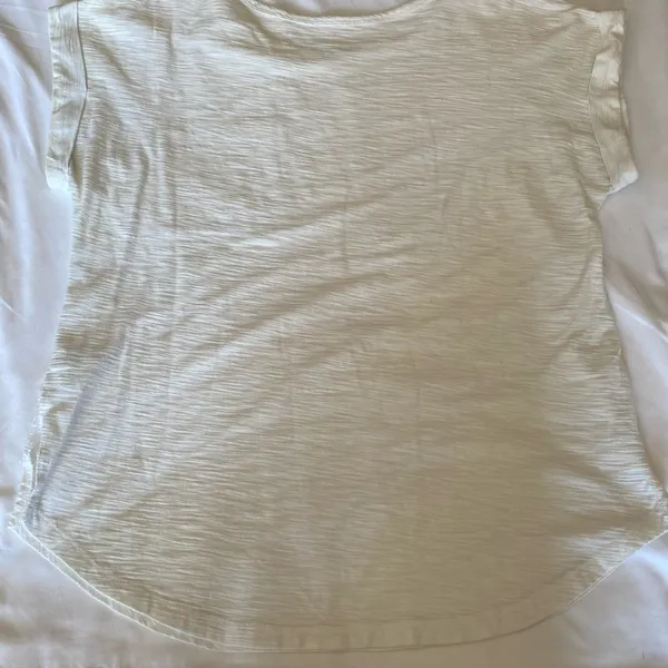 Merona Casual White T-Shirt with Pocket size M - Image 7