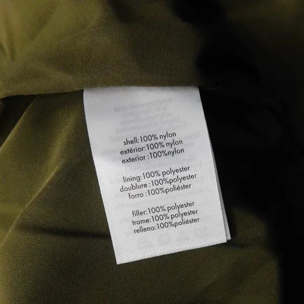 NWT!! WEWOREWHAT Zip Off Sleeve Nylon Puffer Jacket Military Olive Medium - Image 13