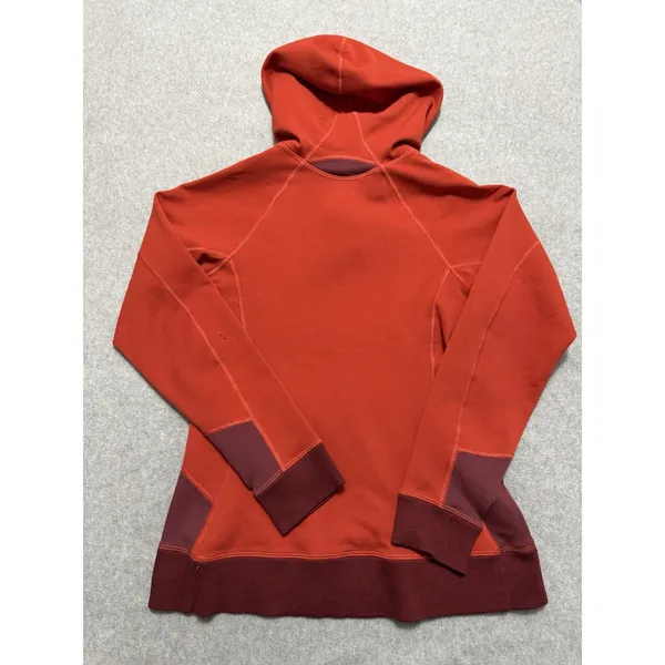 Patagonia Women's Axuwool Pullover Hoody Orange VTG Y2K Size Small - Image 9