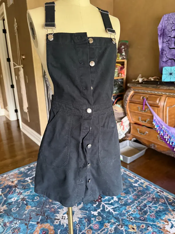 Button Up Dress Black Size 6 - Image 2