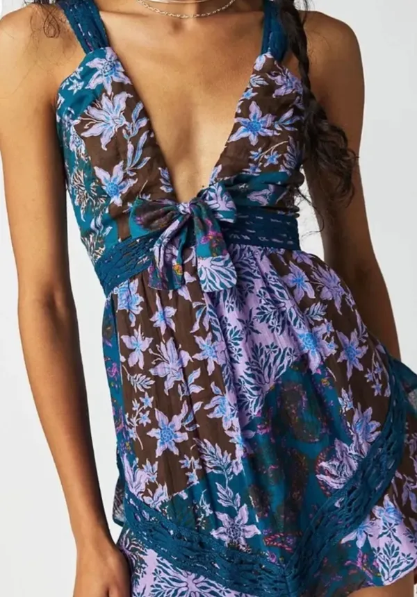 Free People Flowly Floral Romper - Image 2