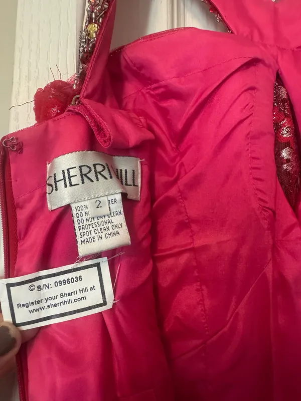 Sherri Hill Dress Red - Image 3
