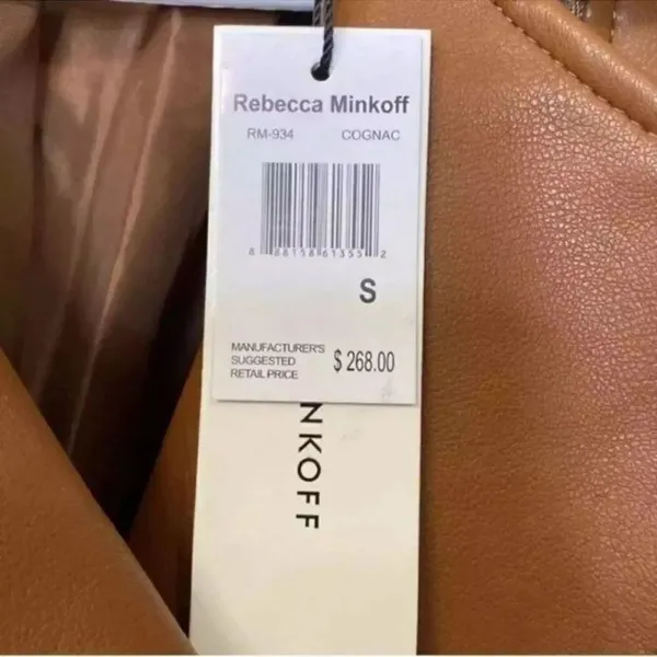 Rebecca Minkoff Cognac/Tan 
Moto Jacket( Size Small) - Image 5