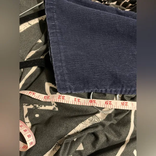 LEVI’S Vintage Navy Blue Women’s Corduroy Pants Sz 15 Inseam 32” Unisex EUC - Image 7