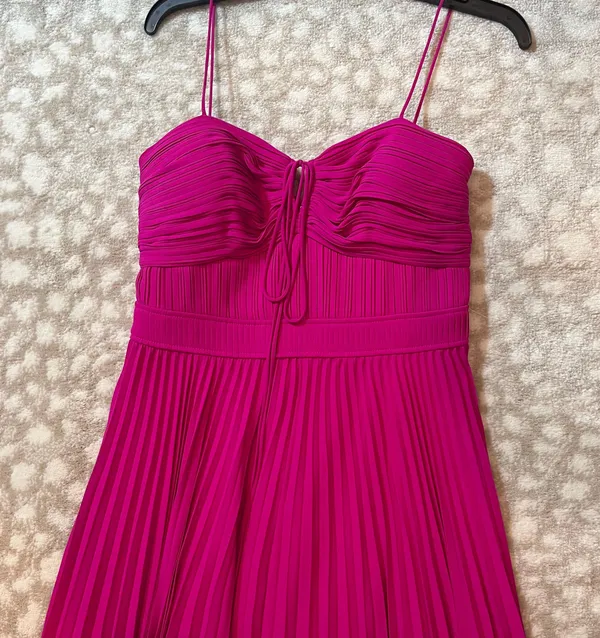 Alex Marie Magenta designer Dress - Image 3