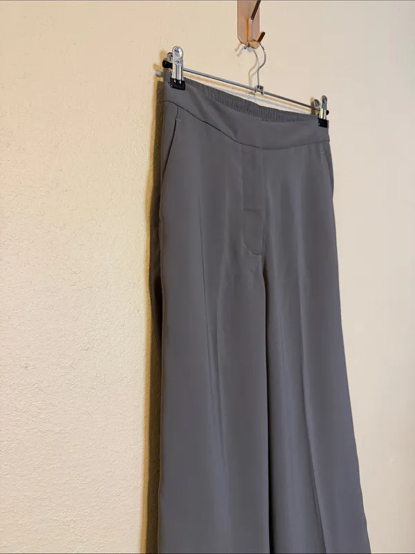 Quince Women Stretch‎ Crepe Classic Trouser Pants Overcast Grey Size 4 - Image 2