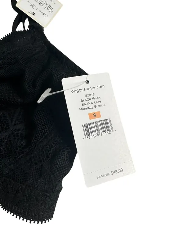 ON GOSSAMER Black Lace Maternity Bralette Size Small NEW NWT - Image 5