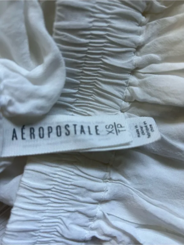 Aeropostale Women’s White Crochet Hem Mini Skirt SZ XS - Image 5