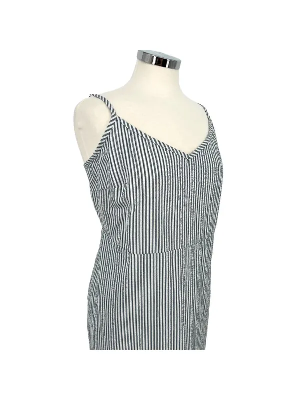 Market Spruce Coastal Nautical Striped Maxi Sun Dress Blue White Size 2X NWT - Image 6
