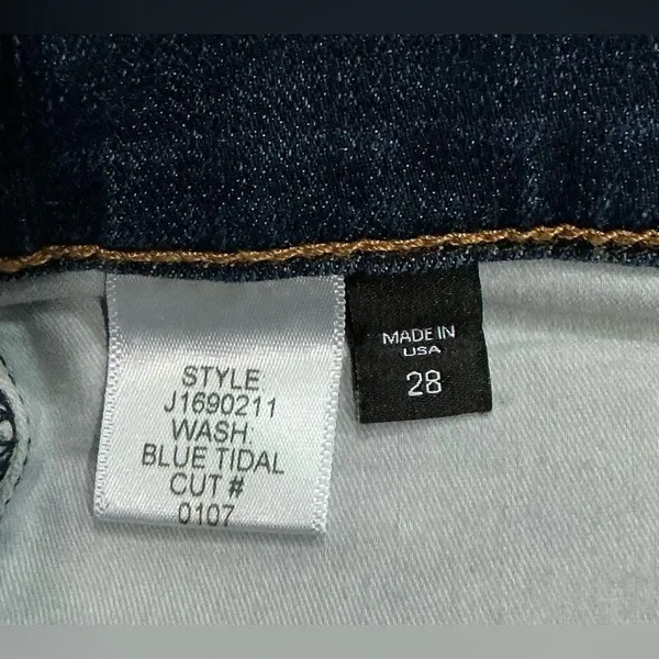 Veronica Beard Caroline 10" Cropped Baby‎ Boot High Rise Blue Tidal Wash Size 28 - Image 6