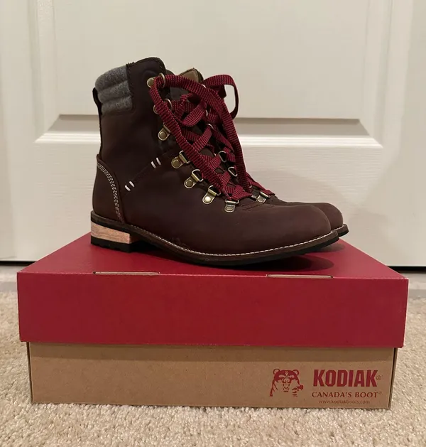 Kodiak Surrey II Brown Leather Boots Size 8 - Image 2