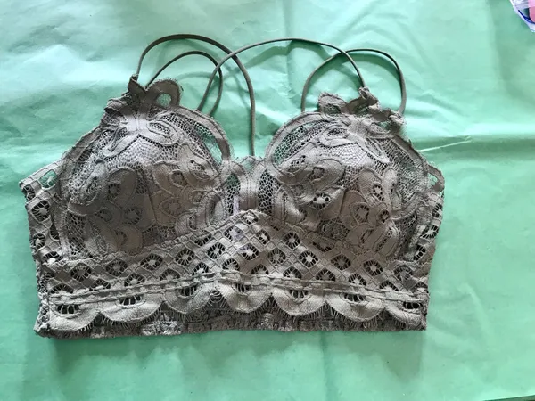 NWOT Zenana Lace Bralette in Olive Green sz XL - Image 3