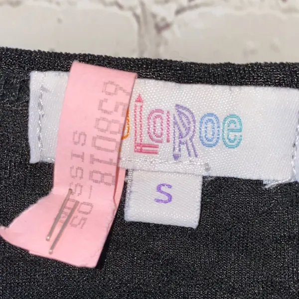 LuLaRoe‎ Open Front Cardigan Small Black Textured Duster Lightweight Layering - Image 4