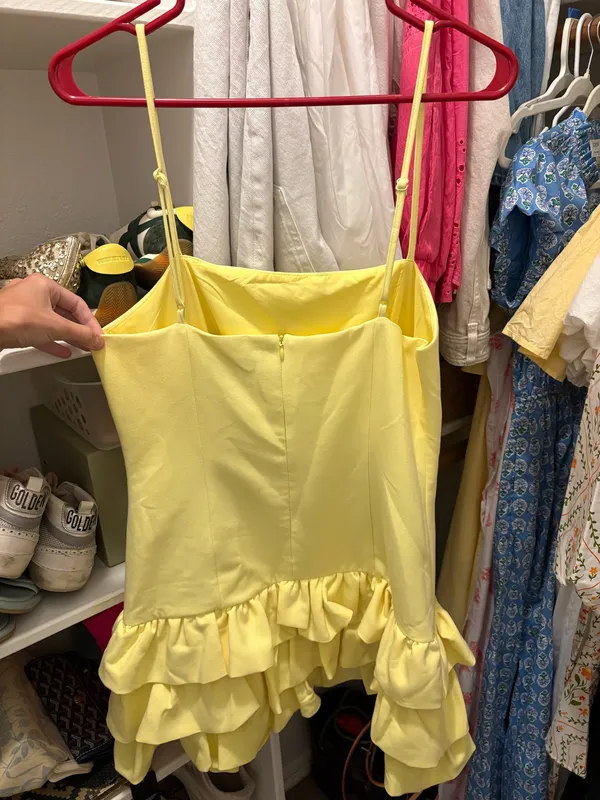 DO+BE Yellow Semi Formal Dress - Image 3